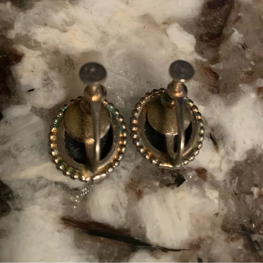 Sterling Silver Vintage Clip-On Earrings - Picture 8 of 9